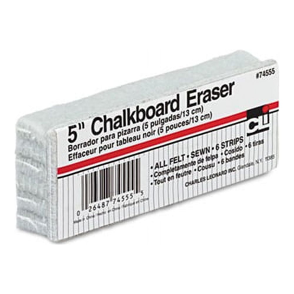 Charles Leonard Whiteboard-Schwamm Mit 2 Whiteboard-Markern – Magnetisch & Platzsparend | Inkl. Rotem & Schwarzem Stift