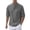 Gray, variant on Men's Casual Short Sleeve Zipper Summer Beach Shirt Light Texture Elastic Shirt Leisure Fashionable Handsome Men's Shirt