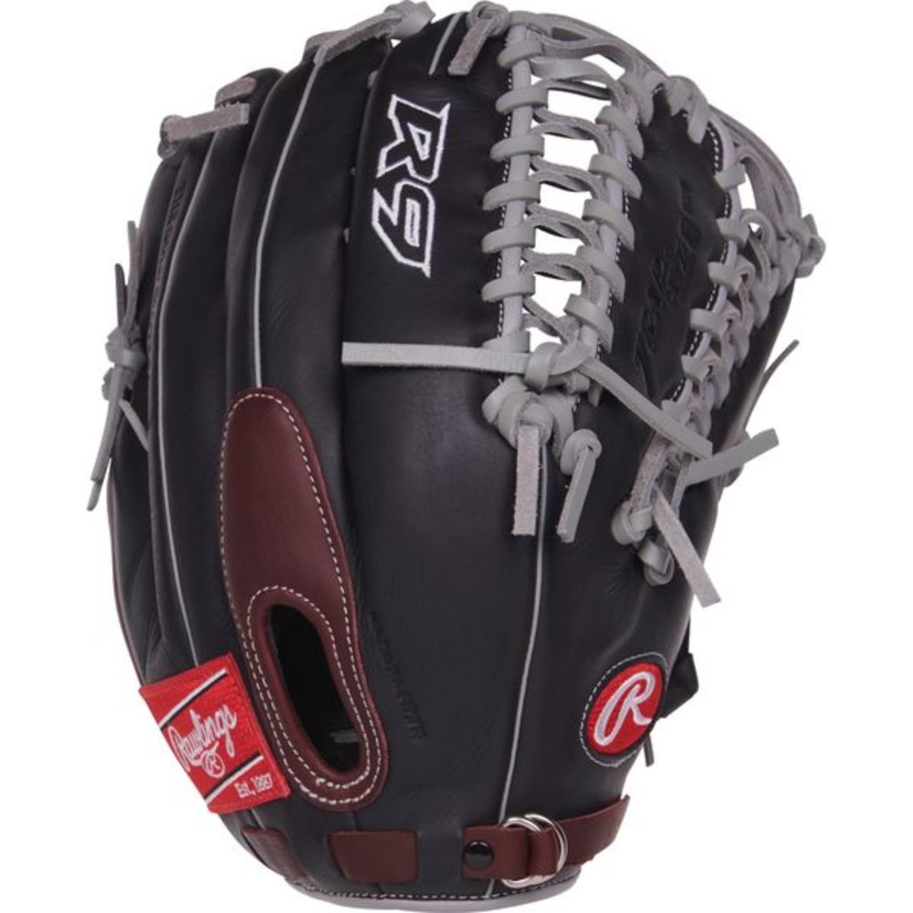 Rawlings R9 Series 12.75" Outfield Baseball Glove, Right Hand Throw