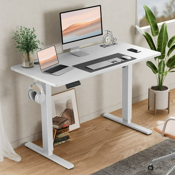 MAYEERTY 40" × 24" Lifting Computer Table Height Adjustable Standing Desk for Home Office
