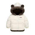 thumbnail image 2 of Esaierr Toddlers Baby Girls Boys Winter Fleece Jackets 2-7Y Toddler Cotton Dress Warm Lined Coat Cute Ears Hooded Outer Clothing, 2 of 6