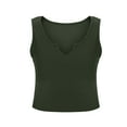 thumbnail image 5 of WMTBSRSW Big Sales Ribbed Workout Tank Tops for Women Slim Fit Scoop Neck Athletic Crop Top Solid Color Basic Sports Tops, 5 of 5