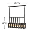 thumbnail image 3 of 41315BGR Hinkley Lighting Ludlow - 8 Light Linear Chandelier in Transitional-Modern-Scandinavian Style - 37.25 Inches Wide by 22 Inches High-Brushed, 3 of 9