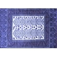 thumbnail image 1 of Ahgly Company Machine Washable Indoor Rectangle Persian Blue Traditional Area Rugs, 4' x 6', 1 of 4