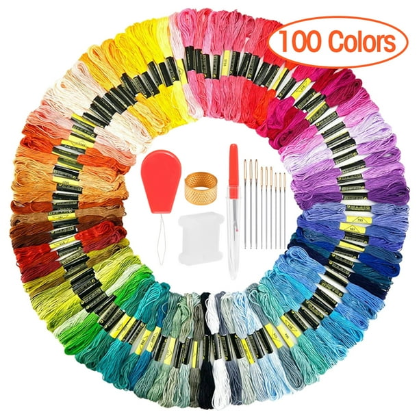 Rainbow Color Embroidery Floss Cross Stitch Threads Friendship
