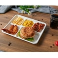 thumbnail image 4 of Vplus 100% Compostable 5 Compartment Bagasse Paper Plates, 10.25*8.5 inch,500pack, 4 of 9
