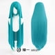 thumbnail image 1 of Nvzi Peluca larga lisa de 100 cm (40") para disfraces de anime, cosplay y fiestas, color verde., 1 of 2