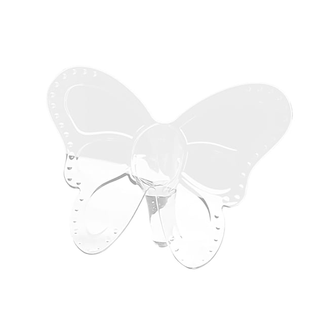 Small Dining Table,Transparent Butterfly Shaped Acrylic Vase and Photo Frame, Desktop Bookshelf Art Decoration for Home Wedding Gift