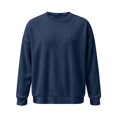 thumbnail image 7 of Rvwovn Men's Ribbed Crewneck Sweater Long Sleeve Thick Thermal Loose Fit Fall Winter Pullover Top, 7 of 7