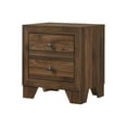 thumbnail image 4 of Beautiful Brown Cherry Finish 4Pc Full Size Upholstered HB Panel Bed Set Wooden Bedroom Furniture, 4 of 7