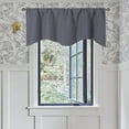 thumbnail image 4 of Howarmer Solid Color Polyester Valance Curtains with Rod Pocket ( Dark Gray ), 4 of 6