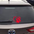 thumbnail image 4 of Sticker for car, Stickers Paws with heart for cars, . Black, 4 of 4