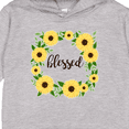 thumbnail image 3 of Inktastic Blessed Sunflower Wreath Toddler Hoodie, 3 of 4