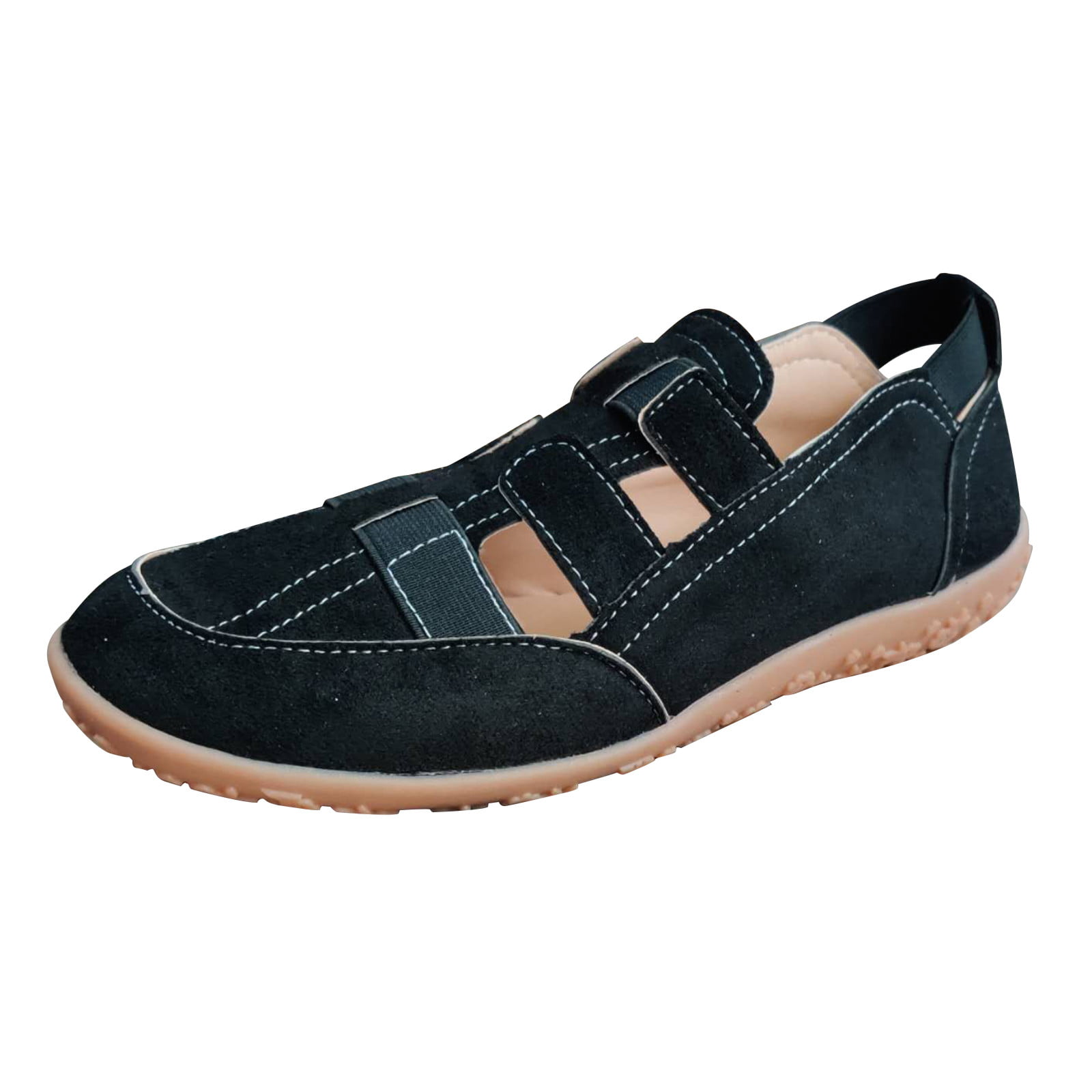 Summer Men Breathable Shoes Sandal Hollow  Formal Weave Slip On Loafer Synthetic 