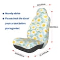 thumbnail image 3 of Fotbe Daisies Flowers Funda para Asiento de Auto con Estampado – Impermeable y Antisudor – Ajuste Universal, Lavable a Máquina, Antideslizante (1 Pieza), 3 of 5