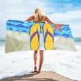 thumbnail image 2 of Tropical Ocean Palm Tree Beach Towel – Quick-Dry Microfiber Towel for Travel & Yoga, 2 of 6