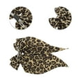 thumbnail image 3 of Unique Bargains 1 Pc Fashion Leopard Print Bow Ribbon Spring Hair Clips Yellow Brown, 3 of 5