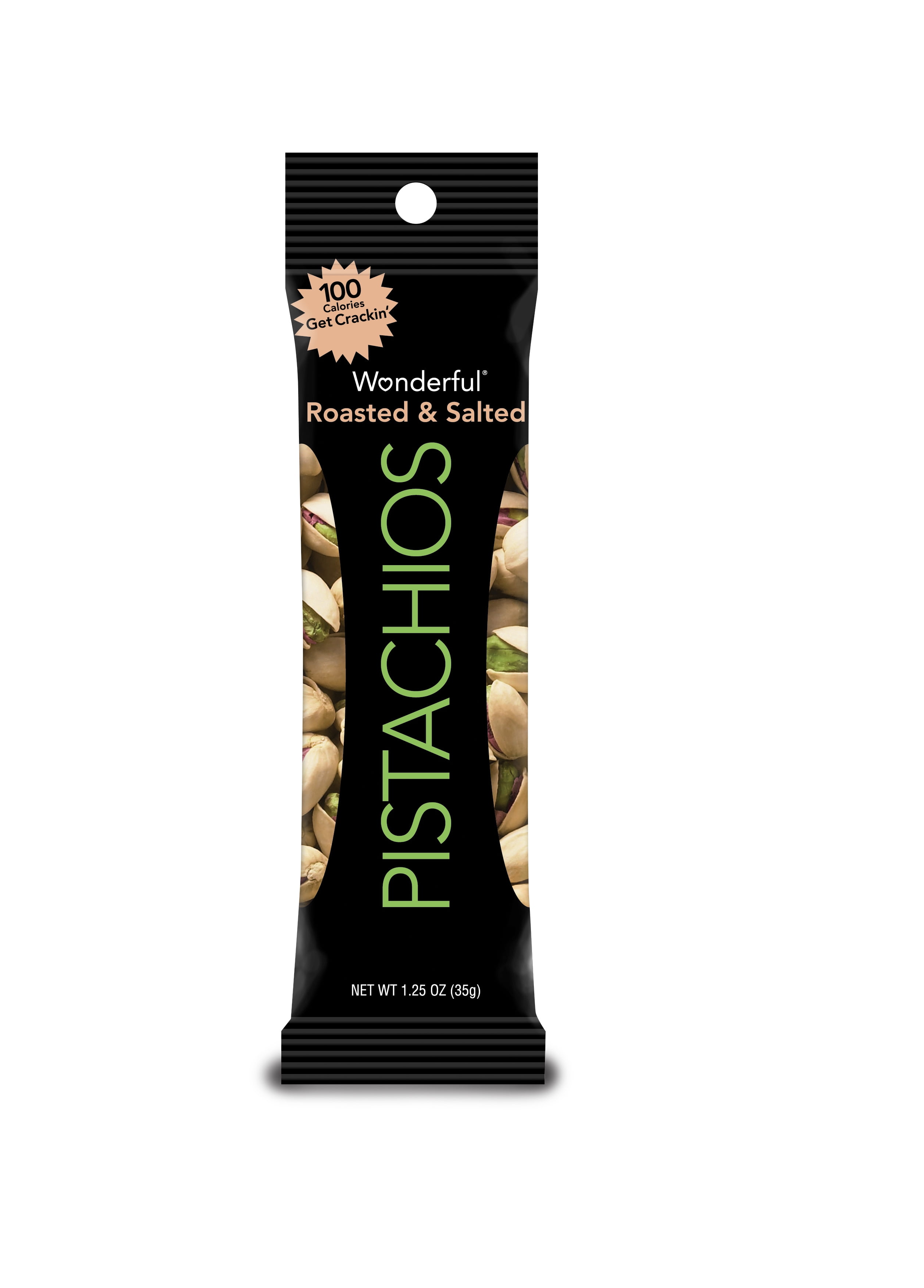 Wonderful Pistachios, Roasted & Salted, 1.25 Oz, 12 Ct