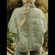 thumbnail image 4 of Chaquetas Acolchadas para Mujer, Informales, de Cuello Alto, Larga, Abrigos de Invierno Extragrandes con Cremallera Verde XL, 4 of 7
