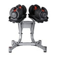 thumbnail image 1 of HAJEX Rotary Adjustable Dumbbells with Dumbbell Rack - 2 x 90 LB, Pair, 1 of 6