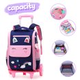thumbnail image 5 of lvyH Rolling Backpack,Trolley Wheeled Backpacks Waterproof Elementary School Bag Travel Outdoor, 5 of 8