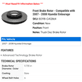 thumbnail image 2 of Front Brake Rotor - Compatible with 2007 - 2008 Hyundai Entourage, 2 of 2
