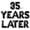 Black, variant on Letter Balloons - 35 YEARS LATER 16" Inch Alphabet Letters Foil Mylar Balloon 35th Anniversary Party Banner (Gold)
