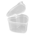 thumbnail image 2 of PENGXIANG Heart Shaped Clay Plastic Container Transparent Design Clay PP Refillable Box Organizer with Lid, 2 of 8