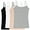 4 Pk- Heather Grey / Heather Beige / Black / White, variant on Juniors' Camisole Built-in Shelf Bra Adjustable Spaghetti Straps Tank Top 2 Pack or 4 Pack