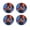 Superman Action Plate Set, variant on SUPERHERO Snack Size Melamine Plates and Bowls Sets Batman, Superman, Man of Steel, Caped Crusader (SUPERMAN LOGO Plate Set (4))