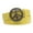 Yellow, variant on 1 1/2" Snap On Belt With Round Perforated Floral Engraving Peace Sign Belt Buckle
