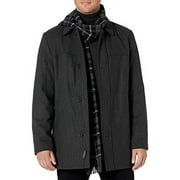 Dockers CHARCOAL Men's Big & Tall Weston Wool Blend Scarf Coat, XLT