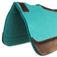 thumbnail image 3 of Horse SADDLE PAD Western Contoured Wool Felt Moisture Wicking Teal 39RT06TL, 3 of 3