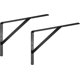 thumbnail image 1 of Estante de pared BRILLAR Athena 2 piezas Portabebés negro Capacidad 300 kg 300*190 mm, 1 of 5