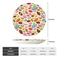thumbnail image 2 of Honeii Color Donut Print Elegant Bone China Decorative Plate, Porcelain Plate,Art Crafts,Ceramic Ornaments for Home Office Wall Decor-8in, 2 of 6