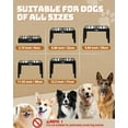 thumbnail image 2 of Jovrun Cuencos elevados para perros comedero para perros con 2 cuencos de acero inoxidable y 1 comedero lento, 5 alturas ajustables, soporte para cuencos elevados para perros medianos y grandes, cuenc, 2 of 7