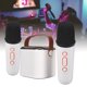 thumbnail image 1 of Mini Máquina De Karaoke, Mini Micrófono, Altavoz Con Luz Rgb Portátil Estéreo Con 2 Micrófonos Para Fiesta En Casa, 1 of 7