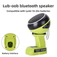 thumbnail image 1 of Altavoces Bluetooth para Dewalt 20V Makita Milwaukee Bosch Ryobi Craftsman Batería de 18V, Altavoz Portátil Inalámbrico con Emparejamiento de Sonido HD, Color RGB Dinámico para Lugares de Trabajo,..., 1 of 12