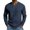 Navy, variant on ZCFZJW Men’s Waffle Shirts Lightweight Casual V Neck Long Sleeve Tops Casual Basic Solid Color Athletic T-Shirts Lightweight Knit Pullover Sweaters Gray S