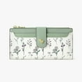 thumbnail image 2 of gcong Elegant Floral Slim Long Wallet For Women Minimalist Card Holder With Secure Zipper Pocket Compact Lightweight Purse, 2 of 4