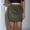 Army Green, variant on Lolmot Faux Suede Womens Mini Skirts Fall Fashion Ruched Wrap Pencil Skirt High Waist Bodycon Skirts Western Y2K Business Outfits