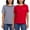 Red/Navy, variant on Ella Moss Women's Flattering Fit Ultra Soft Perfect Tee Shirt, 2-Pack, Medium