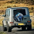 thumbnail image 5 of Naloa Futuristic Blue Light White Tiger PVC Leather Spare Tire Wheel Cover for Car Truck SUV Camper Trailer Universal Fit many size15 inch, 5 of 6
