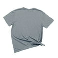 thumbnail image 3 of T-shirts pour Femmes Trapstar T-Shirt Imprimé pour Femmes Décontracté Graphique Filles Juniors Manches Courtes T-Shirt Fantaisie Hauts avec Col Rond (Gris, 2TG), 3 of 3