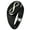 Black, variant on Sterling Silver You and Me Infinity Engraved Oval Flat Top Polished Ring