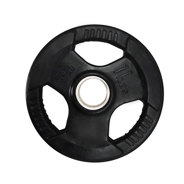 Par de Discos Olímpicos Tayga Rubber 3 Agarres 11 Lb