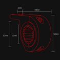 thumbnail image 2 of Guardaces de los faros delanteros de la motocicleta Sendillas del tubo Kit de montaje para el manillar de 22 mm, 2 of 4