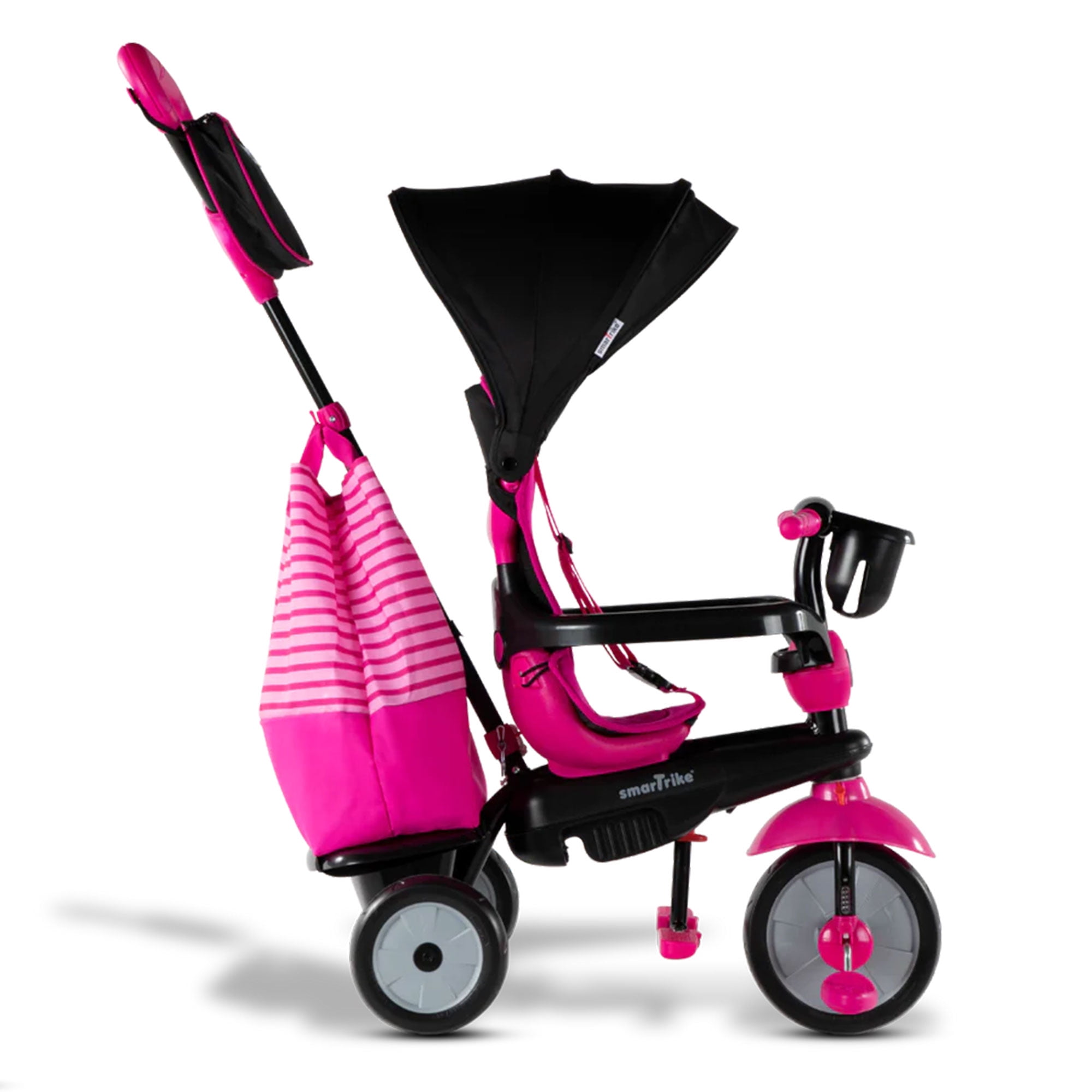 smarTrike Swing 4 in 1 Toddler Tricycle Push Bike Adjustable Trike for Baby Toddler Infant Ages 15 Months to 3 Years Red Pink Walmart