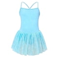 thumbnail image 6 of SGMVNU Toddler Girls Dresses Dance Ballet Tutu Leotard Ballerina Outfit Girls Dress 5t Pink Long Sleeve Gymnastics Dress(Size 4-5 Years,3-Blue), 6 of 9