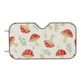 thumbnail image 6 of Lsque Cartoon Flat Mushrooms Car Windshield Sun Shade | Accordion Folding Style Auto Shade for Car Truck SUV Van | Blocks UV Rays Sun Visor Protector | Medium, 6 of 7